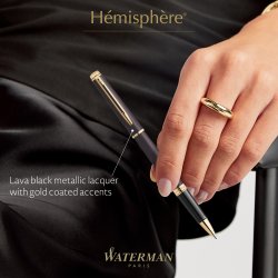 Waterman Hemisphere Lava Black Rollerball | F