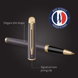 Waterman Hemisphere Lava Black Rollerball | F