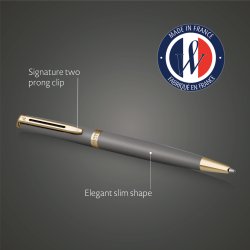 Waterman Hemisphere Stengrå kulspetspenna | M