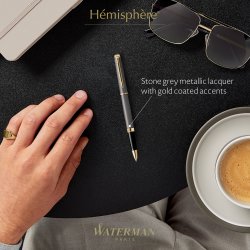 Waterman Hemisphere Stone Grey Rollerball | F