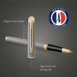Waterman Hemisphere Stone Grey Rollerball | F