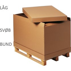Pallcontainer | Bas/lock | 1190x790x100 mm