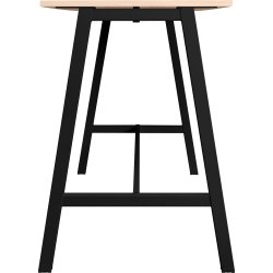 Talk Högbord, svart ram/ek-laminat, 180x70 cm