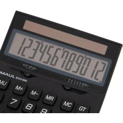 Maul Eco 850 Miniräknare med solceller, svart