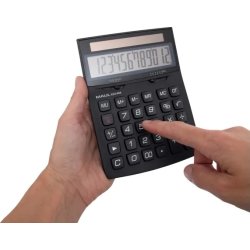 Maul Eco 850 Miniräknare med solceller, svart