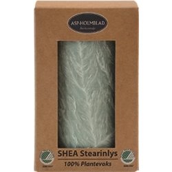 Blockljus, Shea-stearin, 6,7x10 cm, Dov grön