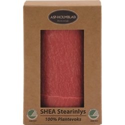 Blockljus, Shea-stearin, 6,7x10 cm, Röd