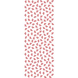 Pappersbordsduk, 1,2 x 5 m, vit med dansk flagga