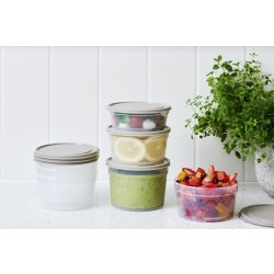 Sustain förvaringslåda, gråbrun, 0,45L.