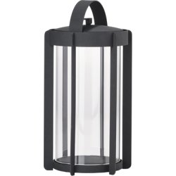 Zone Firefly Lykta, med glas, H25 cm, svart stål