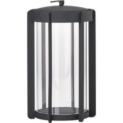 Zone Firefly Lykta, med glas, H25 cm, svart stål