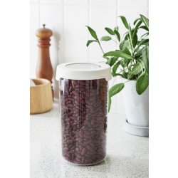 Förvaringslåda Vision, med skruvlock, rund, 1,45 L