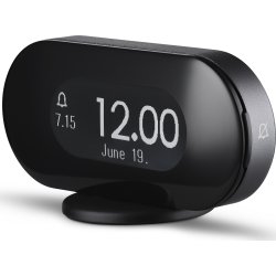 Jacob Jensen väckarklocka, 11,5 x2,3x5,5cm, svart