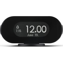 Jacob Jensen väckarklocka, 11,5 x2,3x5,5cm, svart