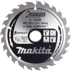 Makita Cirkelsågblad TCT 136x20m 25T, E-12108