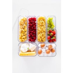 Compact Clear förvaringslåda Slim, 1,3 L