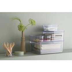 Compact Clear förvaringslåda Slim, 1,3 L