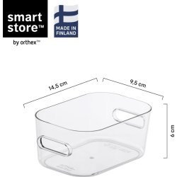 Compact Clear förvaringslåda XS, 0,6 L