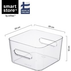 Compact Clear förvaringslåda Square M, 3,6 L