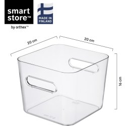 Compact Clear förvaringslåda Square L, 4,7 L