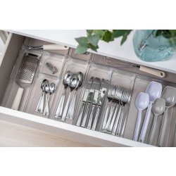 Compact Sort förvaringslåda, genomskinlig, 40x10cm