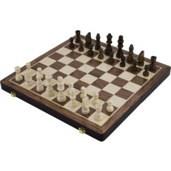 Brädspel Schack/Backgammon 30x30 cm, Hopfällbart