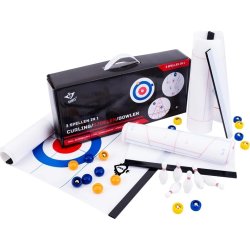 3-i-1 spelbox - Curling, Shuffle, Bowling