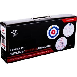 3-i-1 spelbox - Curling, Shuffle, Bowling