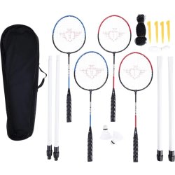 Badmintonset inkl. racketar, bollar och nät
