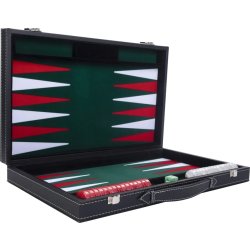 Brädspel Backgammon Set 38x23 cm, Hopfällbart