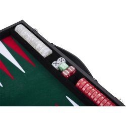 Brädspel Backgammon Set 38x23 cm, Hopfällbart