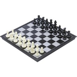 Brädspel Schack / Backgammon Reseset 24x24 cm