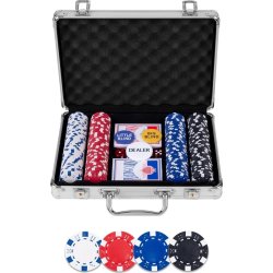 Pokerset i väska inkl. 200 chips