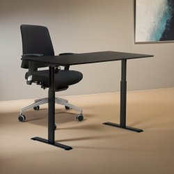 Sun-Flex I höj- och sänkbart bord, 160x80, Svart