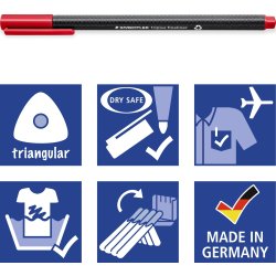 Staedtler Triplus Fineliner 334, fiberpenna, röd