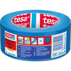tesa golvmarkeringstejp, 50 mm x 33 m, blå