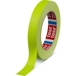 Tesa självlysande evenemangstejp, 25mm x 19m, gul
