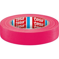 Tesa självlysande eventtejp, 25 mm x 19 m, rosa