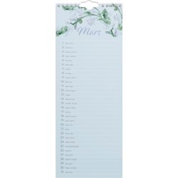 Burde 2026 Födelsedagskalender, vägg