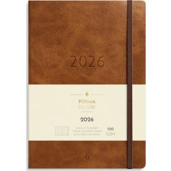 Burde 2026 Kalender, Agency Forma Deluxe, Brun
