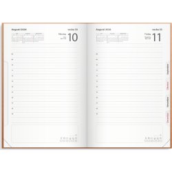 Burde 2026 Kalender, Dagbok, Cognac, konstläder