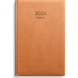 Burde 2026 Kalender, Dagbok, Cognac, konstläder