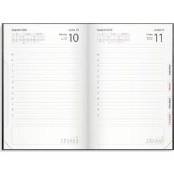 Burde 2026 Kalender, Dagbok, konstläder, svart