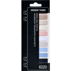 Kozo Indexflikar | 200 st. | 10 färger Beach