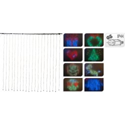 Gardinslinga, 400 LED, 200x200 cm