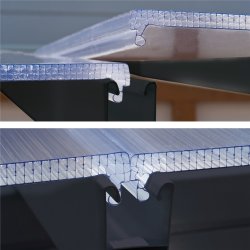 Palram Canopia Feria skärmtak, 25 m2, grå