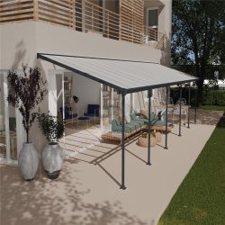 Palram Canopia Feria skärmtak, 30,4 m2, grå