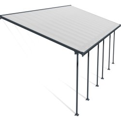 Palram Canopia Feria skärmtak, 4x8,5m, grå