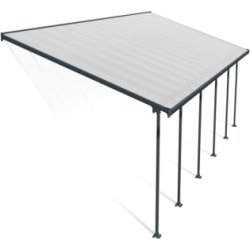 Palram Canopia Feria skärmtak, 4x10,3m, grå