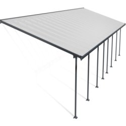 Palram Canopia Feria skärmtak, 4x12,1m, grå